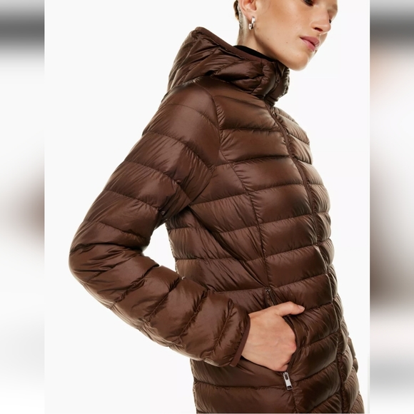 Brand New Babaton Brown Puffer Coat - Picture 1 of 9